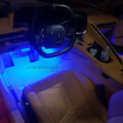C8 Corvette Complete Interior LED Lighting Kit,[Blue,Interior Lights