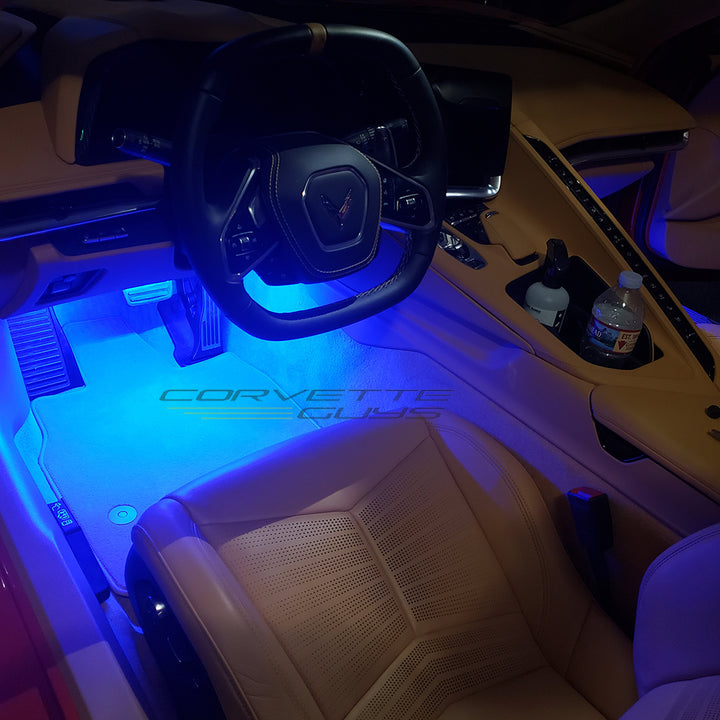 C8 Corvette Complete Interior LED Lighting Kit,[Blue,Interior Lights