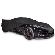C8 Corvette Ultraguard Stretch Satin Car Cover - Black - Indoor : Stingray, Z51,Car Covers