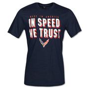 C8 Corvette In Speed We Trust T-Shirt : Blue,T-shirts
