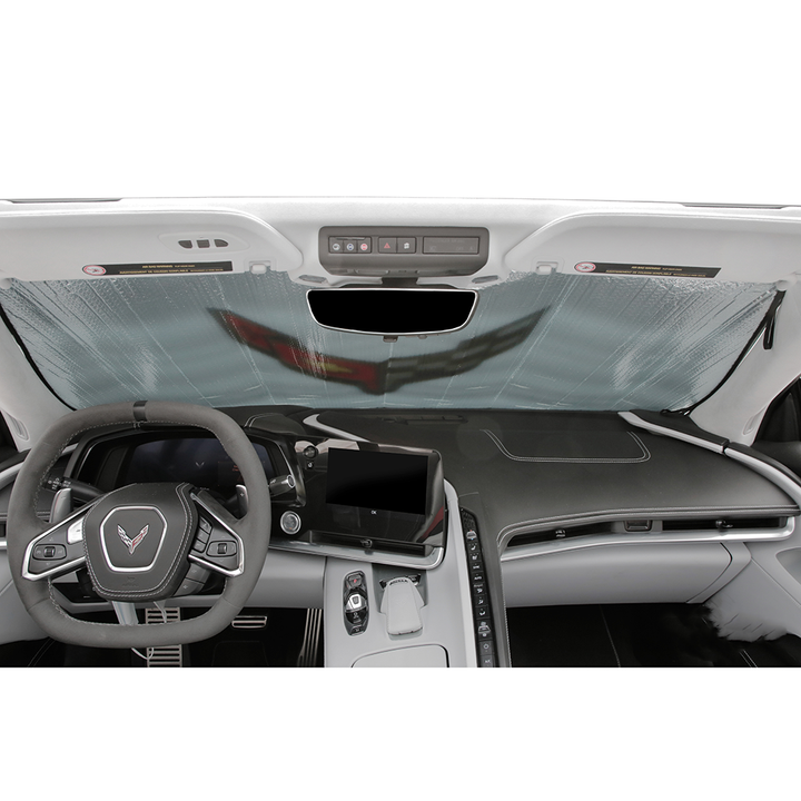 Corvette Folding Insulated Windshield Sun Shade : 2020 - 2025 C8 Stingray, Z06