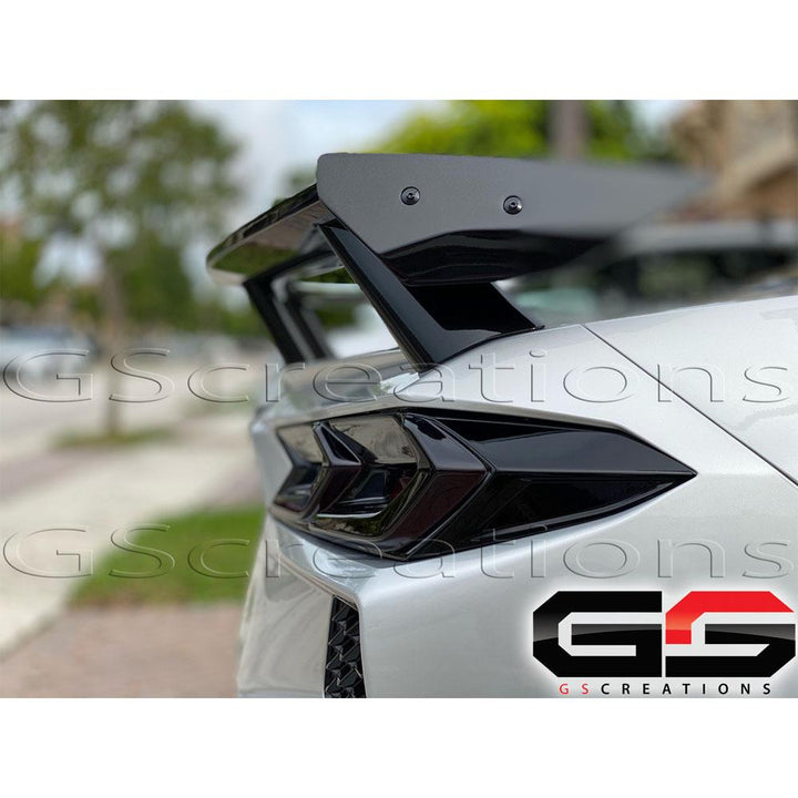 C8 Corvette Rear Tail Light Molded Acrylic Rear Blackout Smoked Covers,Blackout Kits