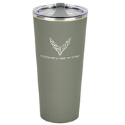 C8 Corvette Cooper Thermal Tumbler : Gray,Glassware & Mugs