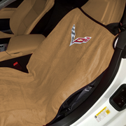 C8 Corvette Seat Armour Seat Cover/Seat Towels - Tan : Stingray, Z51,Seat Cover - Pull Over