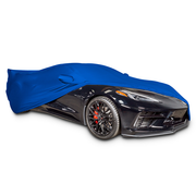 C8 Corvette Ultraguard Stretch Satin Car Cover - Blue - Indoor : Stingray, Z51,Car Covers