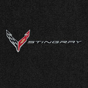 C8 Corvette Rear Cargo Mat - Lloyds Mats With Flags and Stingray Combo : Convertible,Cargo Mats