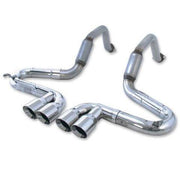 B&B Bullet Axle-Back Corvette Exhaust - Quad Round Tips (97-04 C5/C5 Z06),Exhaust