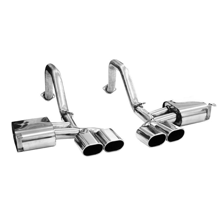 B&B PRT Axle-Back Corvette Exhaust - Quad Oval Tips (97-04 C5/C5 Z06),Exhaust