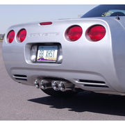 B&B Route 66 Axle-Back Corvette Exhaust - Quad 3.5" Round Tips (97-04 C5 / C5 Z06),Exhaust