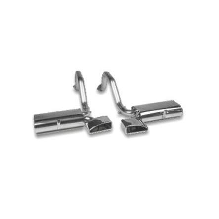 B&B Route 66 Axle-Back Corvette Exhaust - Speedway Tips (97-04 C5 / C5 Z06),Exhaust