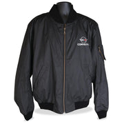 C4 Corvette Men's Jacket Aviator - Black with C4 Logo,0