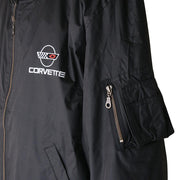 C4 Corvette Men's Jacket Aviator - Black with C4 Logo,0
