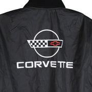 C4 Corvette Men's Jacket Aviator - Black with C4 Logo,0