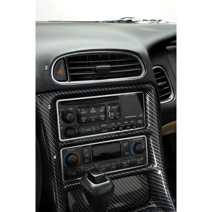 C5 Corvette Dash Trim Kit - Stainless Steel (97-04 C5 / C5 Z06),Interior