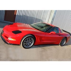C5 & Z06 Corvette ZR1 Style Side Skirts with Mud Flaps - Carbon Fiber,Exterior