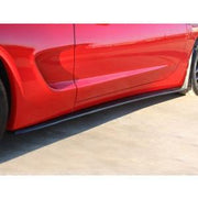C5 & Z06 Corvette ZR1 Style Side Skirts with Mud Flaps - Carbon Fiber,Exterior