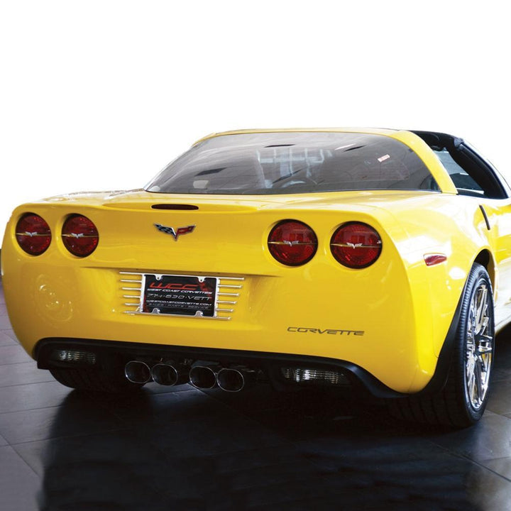 C6 2005 - 2013 Corvette Billet Open End License Plate Frame,Exterior
