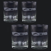 C6 Corvette - Glassware w/C6 Z06 505HP Logo - 14oz. Short Beverage Set (4),Home & Office