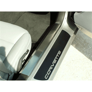 C6 Corvette Brushed Stainless Inner Doorsills (05-13 C6 / C6 Z06),0