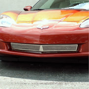 C6 Corvette Front Lower Grille Billet Style - Polished Stainless Steel,Exterior