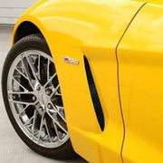 C6 Corvette Side Grilles (Set) - Laser Mesh Blakk Stealth Stainless Steel,Exterior