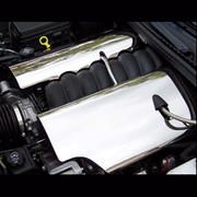 C6 Corvette Stainless Fuel Rail Covers (05-07 C6 LS2),Engine