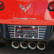 C7 20014+ Corvette Stingray Open End License Plate Frame,Exterior