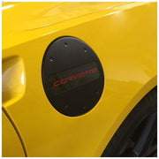 C7 Corvette - Billet Fuel Door - Coupe and Convertible - Black Powder Coat : Stingray, Z51,Exterior