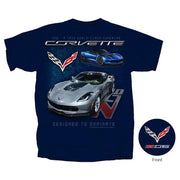 C7 Corvette - Z06 A True World Class Supercar T-shirt : Navy,Apparel