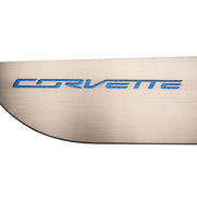 C7 Corvette Door Guards - Brushed Trim with Colored Corvette Inlay : Stingray, Z51,0