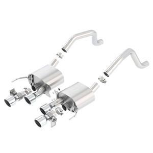 C7 Corvette Exhaust - Borla ATAK Axle-Back w/NPP : Quad 4.25" Intercooled Round Tips,Exhaust