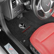 C7 Corvette Floor Mats - Lloyds Mats - Corvette Racing Script and Jake Logo,Interior