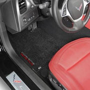 C7 Corvette Floor Mats - Lloyds Mats - Corvette Racing Script Logo,Interior