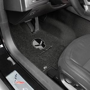 C7 Corvette Floor Mats - Lloyds Mats - Corvette Script and Jake Logo,Interior