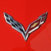 C7 Corvette GM Crossed Flags Emblem,Exterior