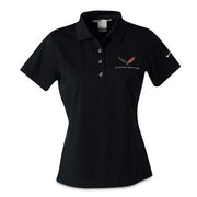 C7 Corvette Polo - Ladies Nike Dri Fit Performance Polo : Black,Apparel