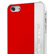 C7 Corvette Script - Hardcase iPhone 5/5S Case : Silver Brushed,0