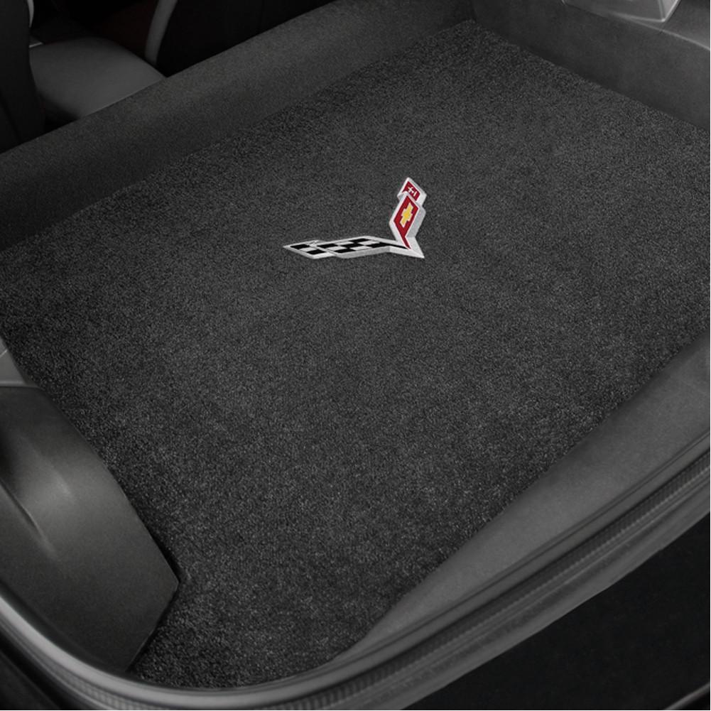 C7 Corvette Stingray Cargo Mat - Lloyds Mats with C7 Crossed Flags : Black,Interior