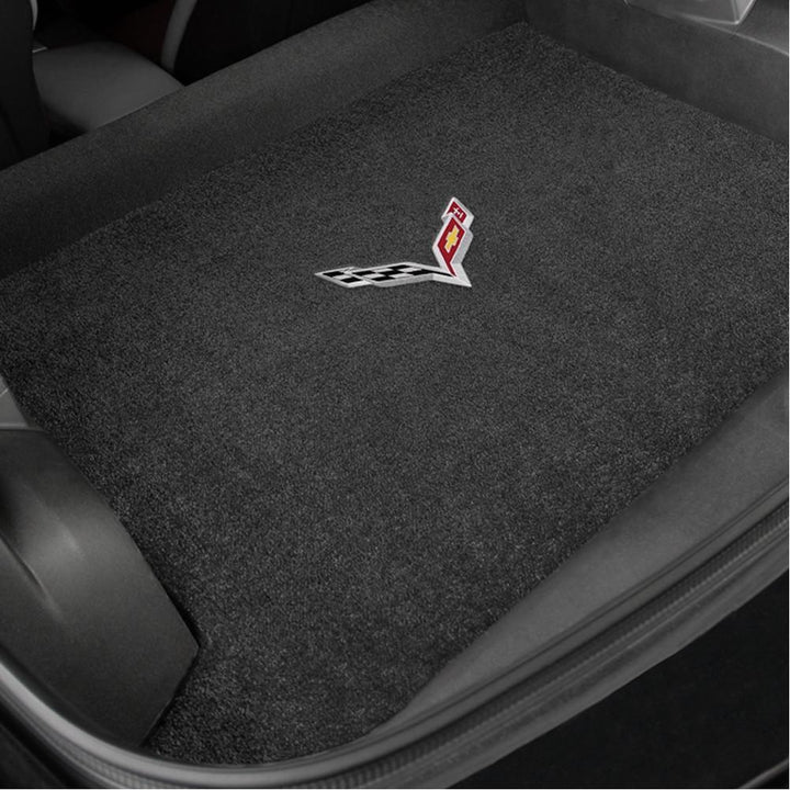 C7 Corvette Stingray Cargo Mat - Lloyds Mats with C7 Crossed Flags : Black,Interior
