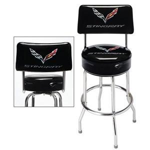 C7 Corvette Stingray Counter Stool w/ Back Rest,Home & Office