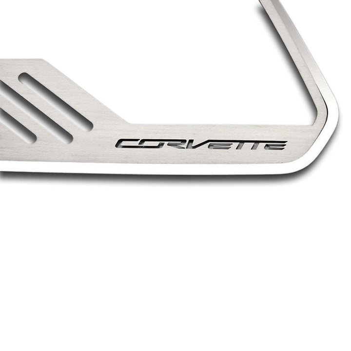 C7 Corvette Stingray Door Speaker Trim Rings 4Pc with "CORVETTE" Script Cut-Out,Interior