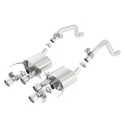 C7 Corvette Stingray Exhaust - Borla S-Type Rear Section w/NPP : Quad 4.25" Round Tips,Exhaust