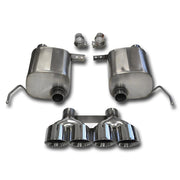 Corsa Corvette Exhaust System (14762/14762BLK): 2.75” Quad 4.50” Tip Corsa Xtreme Valve-Back Performance Exhaust For C7 Corvette Stingray,Exhaust