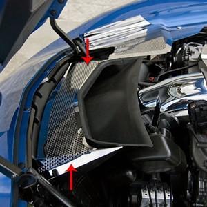 C7 Corvette Stingray Factory Intake Tube Cover Perforated Polished,Engine