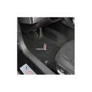 C7 Corvette Stingray Floor Mats - Lloyds Mats with C7 Crossed Flags : Brownstone,Interior