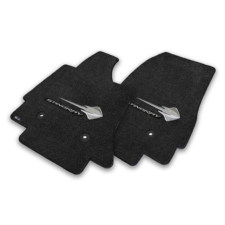 C7 Corvette Stingray Floor Mats - Lloyds Mats with C7 Stingray Emblem & Stingray Script : Black,Interior