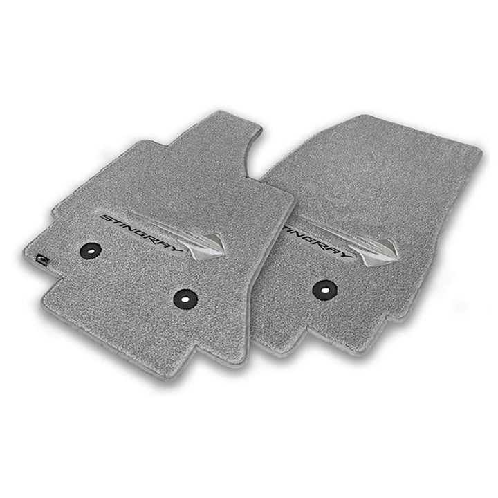 C7 Corvette Stingray Floor Mats - Lloyds Mats with C7 Stingray Emblem & Stingray Script : Greystone,Interior