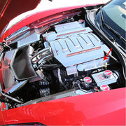 C7 Corvette Stingray Fuel Rail Covers - Lower 2Pc : Brushed - OIL FILL VERSION,Engine
