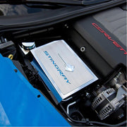 C7 Corvette Stingray Fuse Box Cover with Stingray Emblem / Font Carbon Fiber Colors,Engine