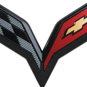 C7 Corvette Stingray GM Crossed Flags Emblem : Carbon Flash,Exterior
